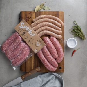 Šviežios plonos kalakutienos dešrelės "Kaimiškos", 500g