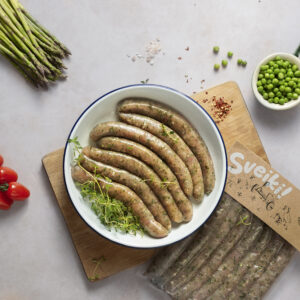 Kalakutienos dešrelės „AROMATINGOS“ – plonos, šviežios, 500g.